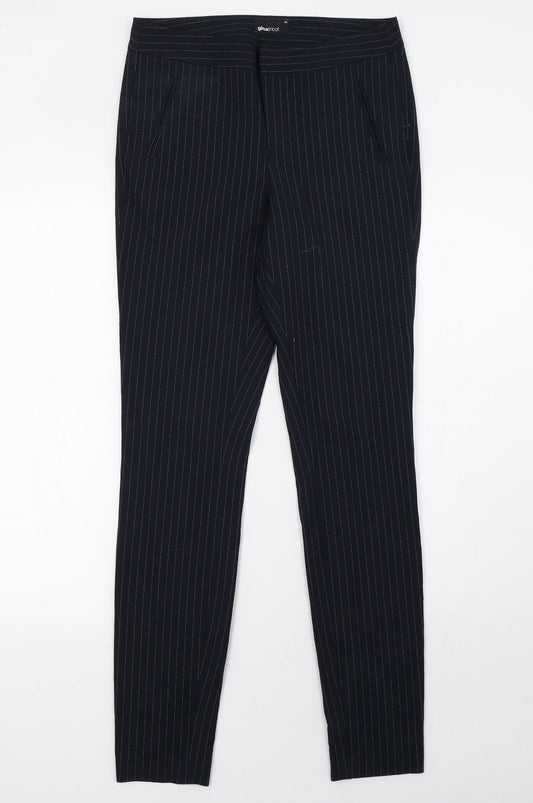 Gina Tricot Womens Blue Striped  Trousers  Size 10 L30 in
