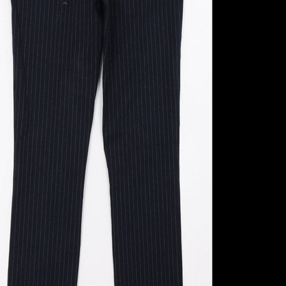 Gina Tricot Womens Blue Striped  Trousers  Size 10 L30 in