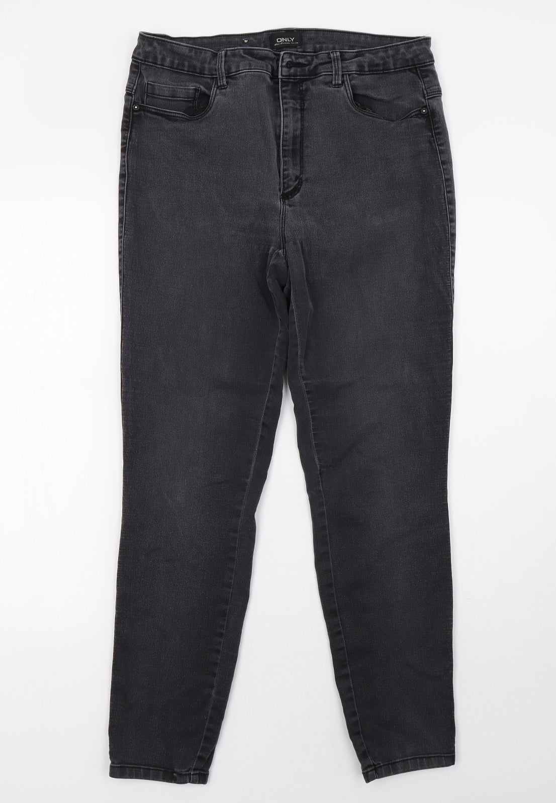 Only Womens Grey  Denim Skinny Jeans Size XL L30 in