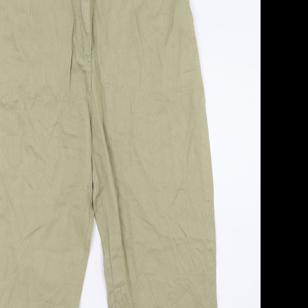 Womens UK Size 10 EWM Regular Fit  Green Trousers