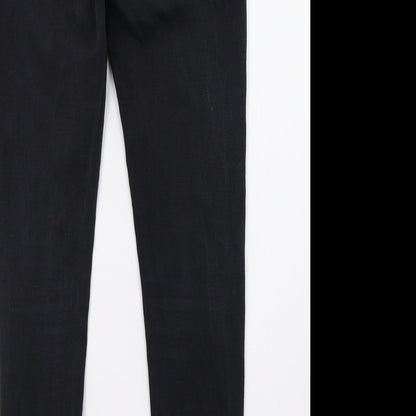 Primark Womens Black  Denim Skinny Jeans Size 8 L30 in