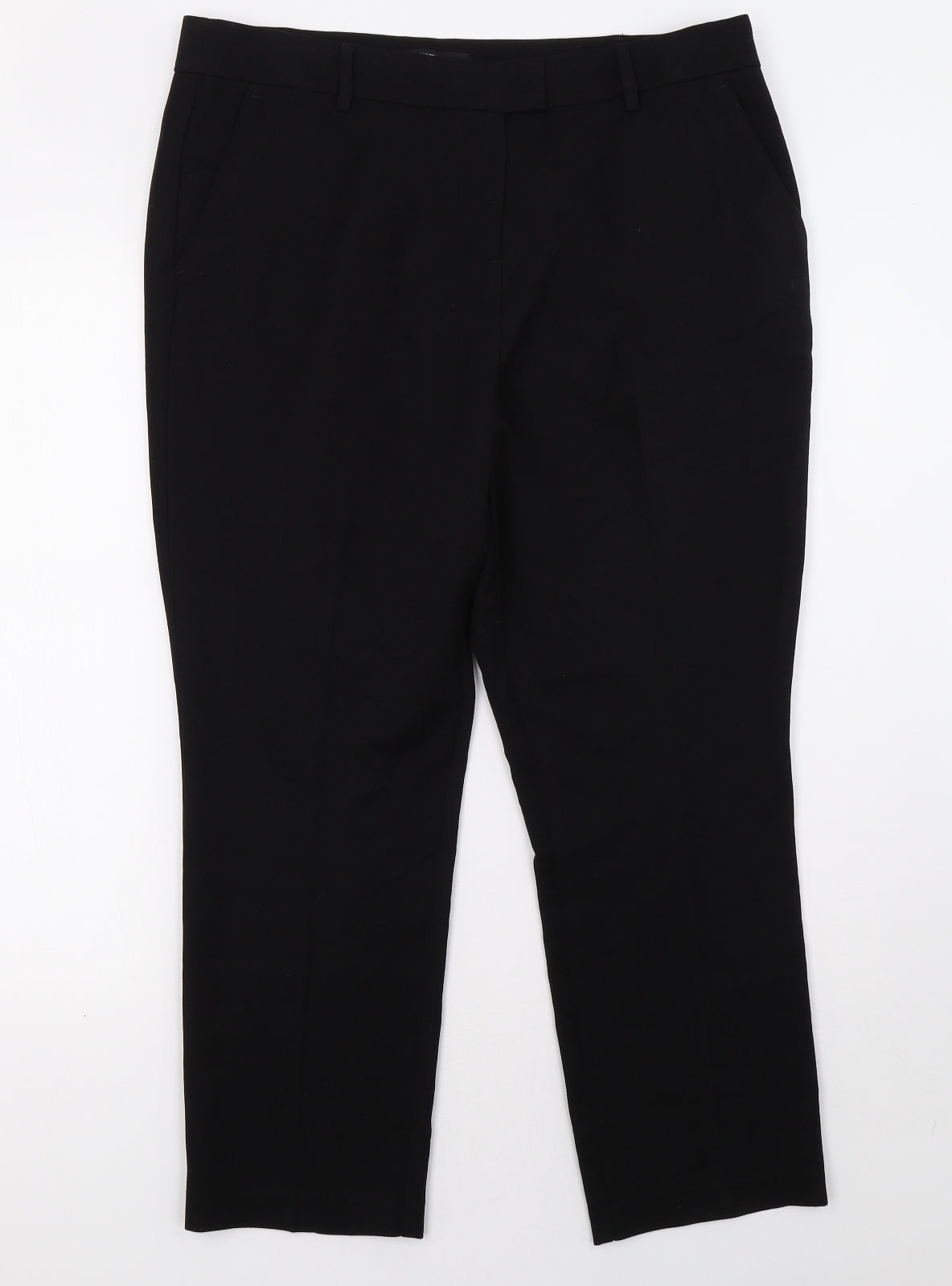 Womens UK Size 16 Matalan Regular Fit  Black Trousers
