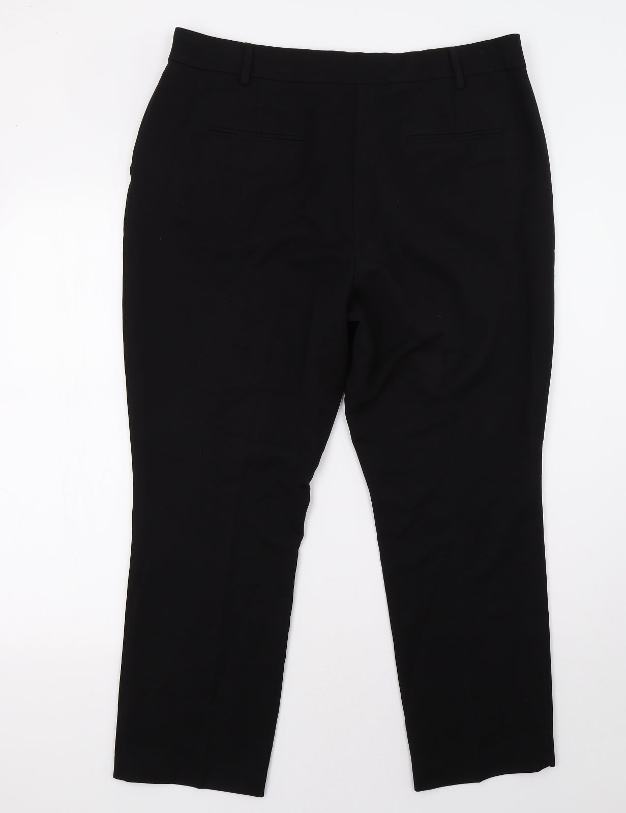 Womens UK Size 16 Matalan Regular Fit  Black Trousers