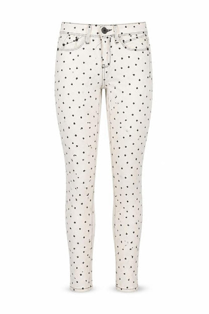 Womens UK Size 6 River Island Regular Fit Skinny White Jeans