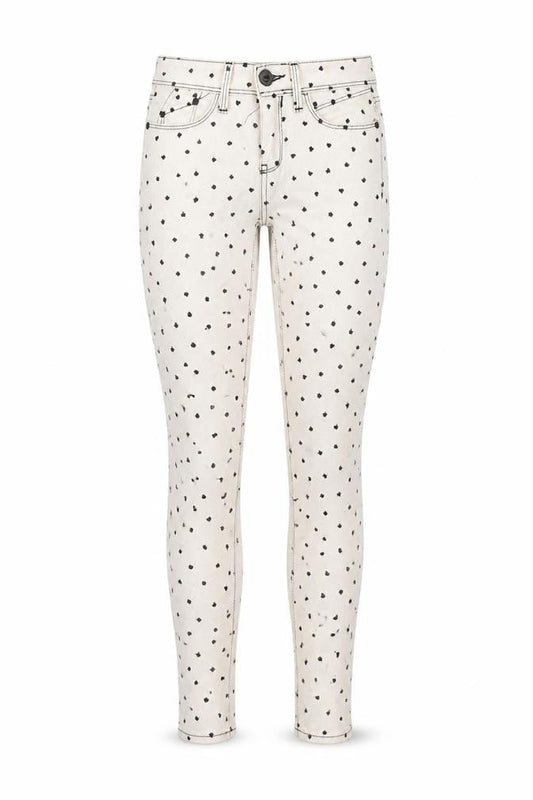 Womens UK Size 6 River Island Regular Fit Skinny White Jeans