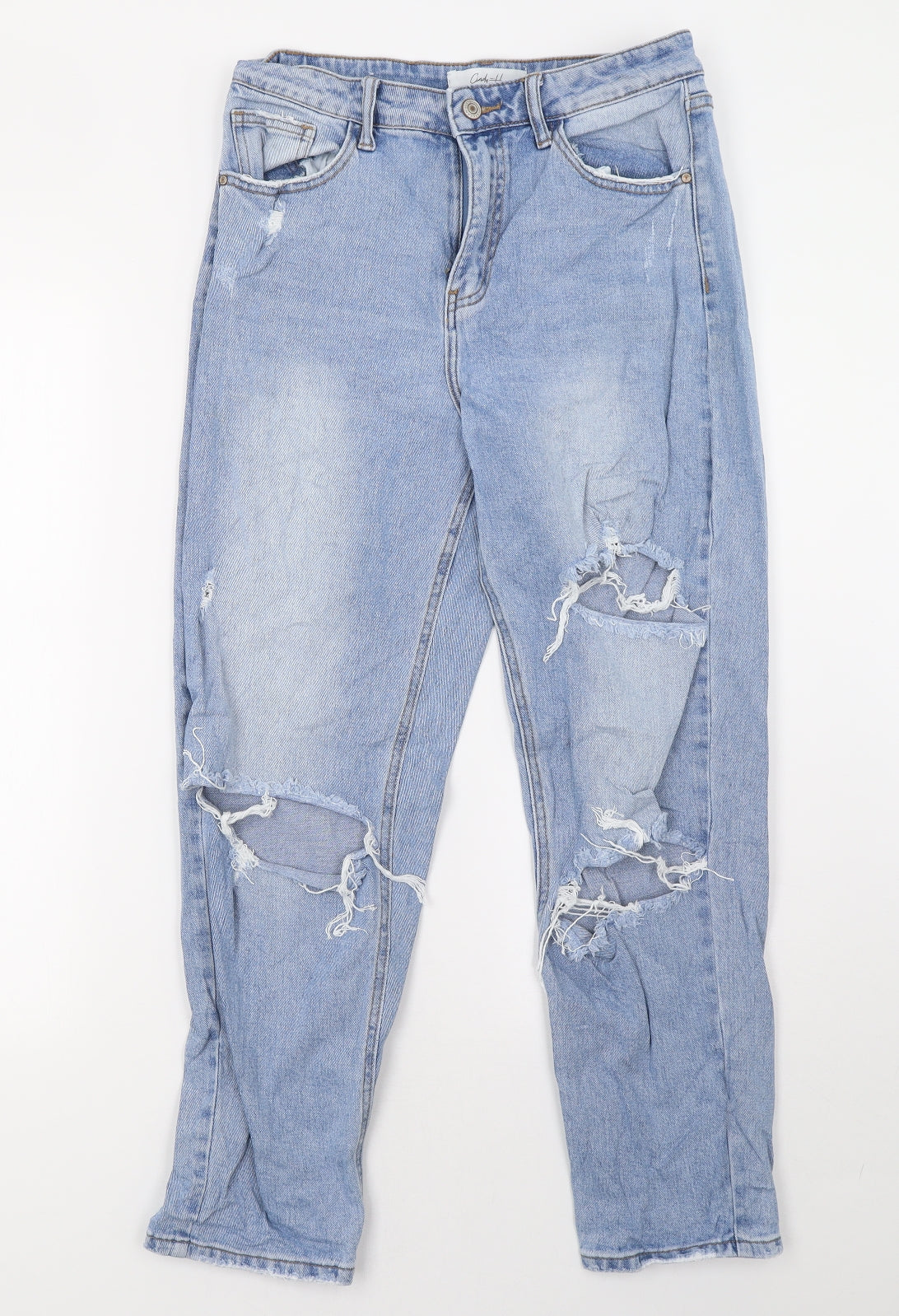 cindy Womens Blue  Denim Straight Jeans Size 28 L30 in