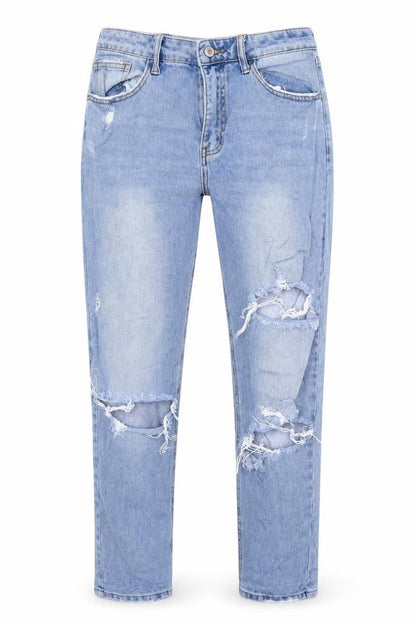 cindy Womens Blue  Denim Straight Jeans Size 28 L30 in