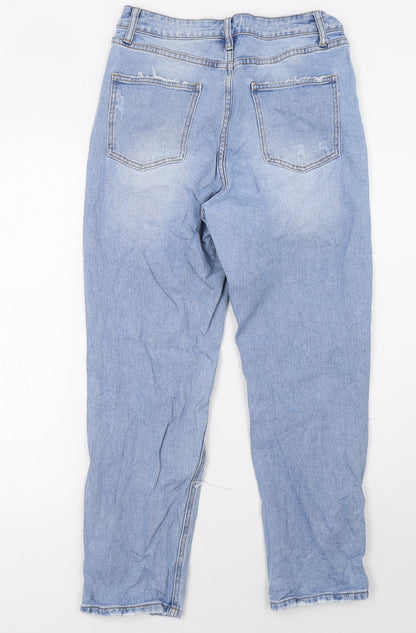 cindy Womens Blue  Denim Straight Jeans Size 28 L30 in