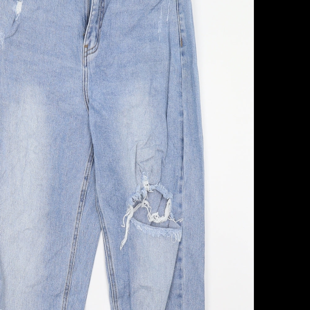 cindy Womens Blue  Denim Straight Jeans Size 28 L30 in