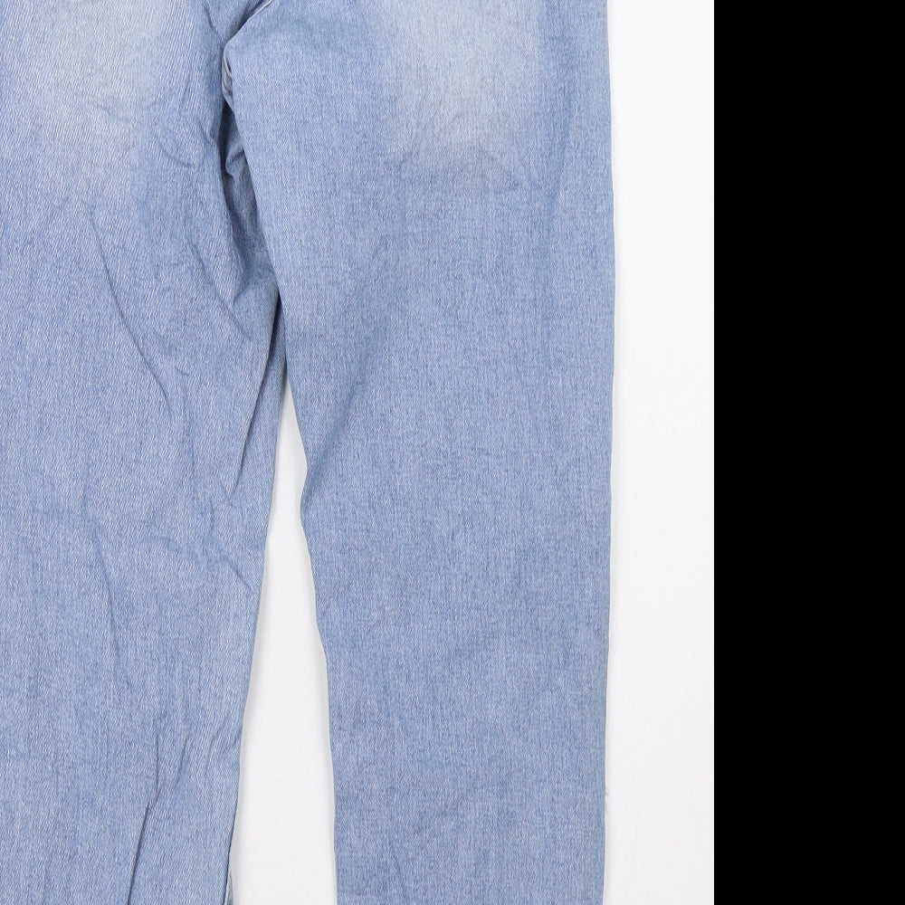 cindy Womens Blue  Denim Straight Jeans Size 28 L30 in