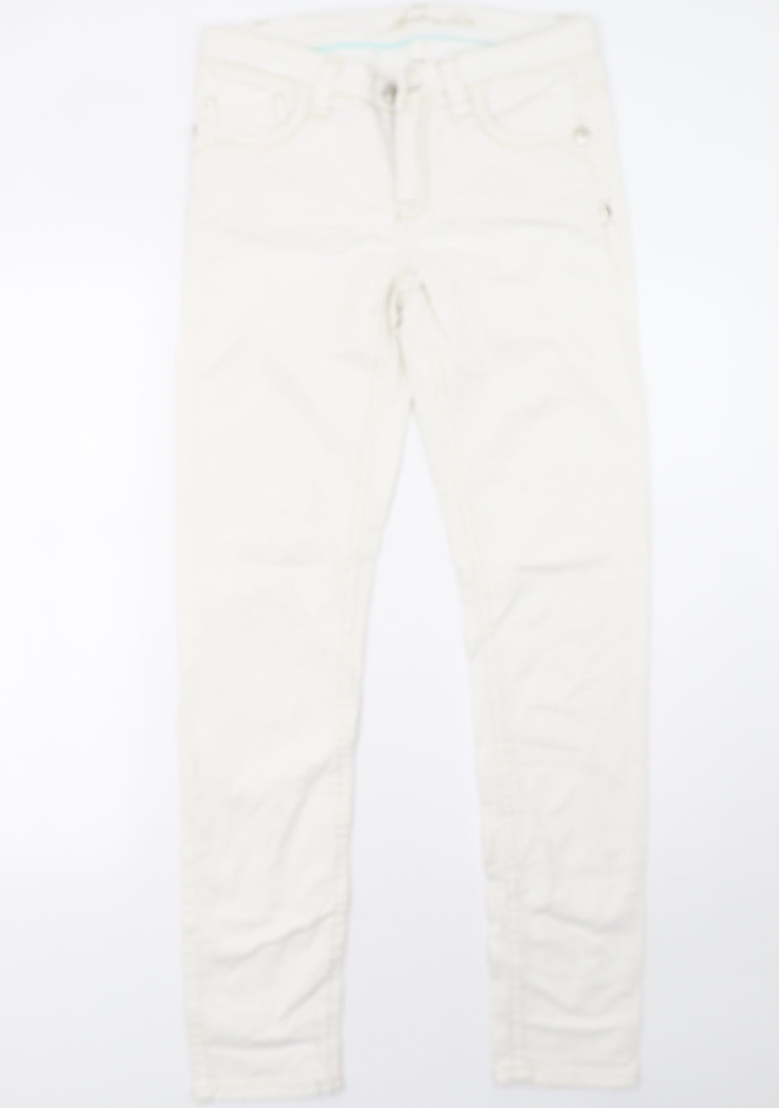 blue fire Womens White   Skinny Jeans Size 10 L32 in
