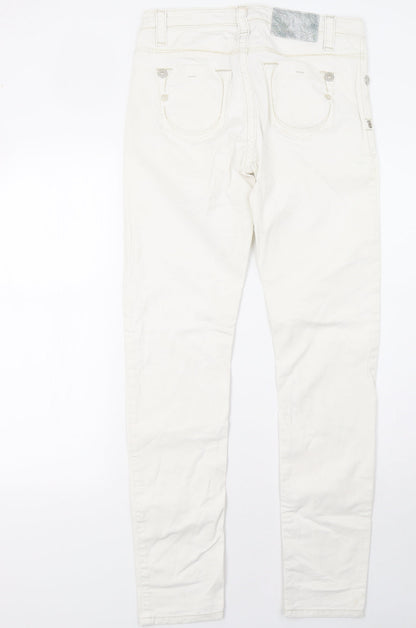 blue fire Womens White   Skinny Jeans Size 10 L32 in