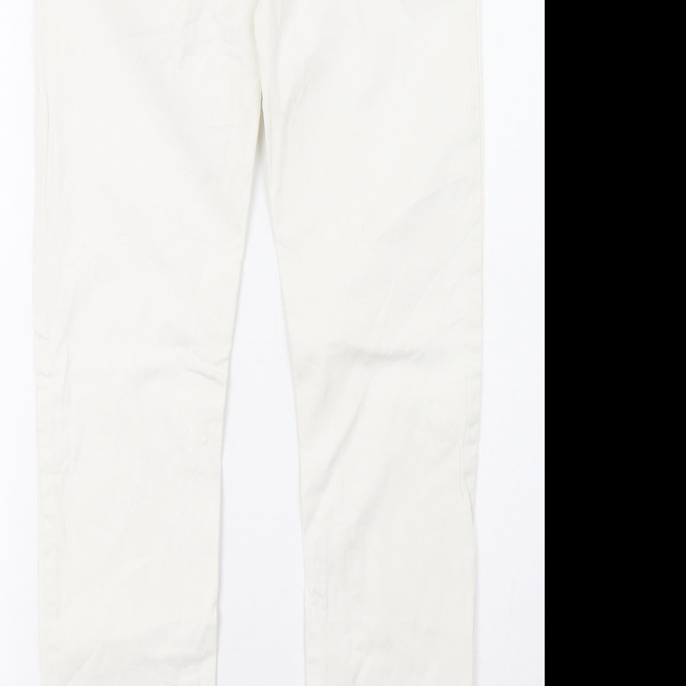 blue fire Womens White   Skinny Jeans Size 10 L32 in