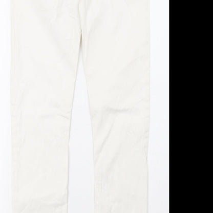blue fire Womens White   Skinny Jeans Size 10 L32 in