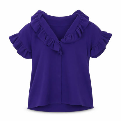 Simply Vera Womens Purple   Basic Blouse Size S