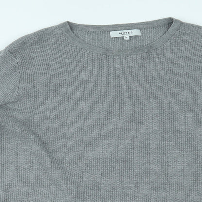 Nines Mens Grey   Pullover Jumper Size M