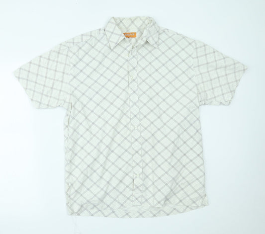 Reefer Mens White    Button-Up Size L