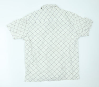 Reefer Mens White    Button-Up Size L