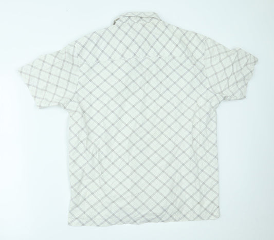 Reefer Mens White    Button-Up Size L
