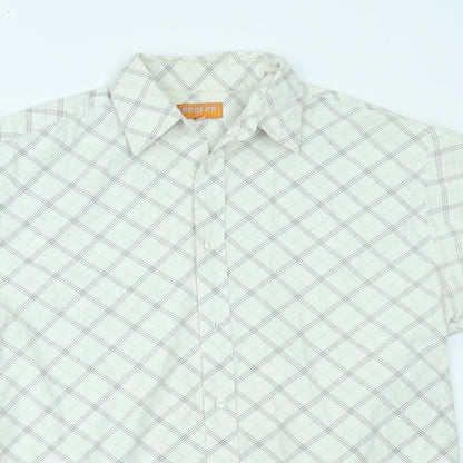 Reefer Mens White    Button-Up Size L