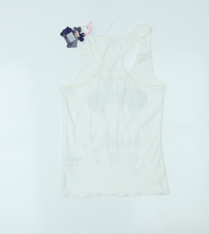 Primark Womens White   Top Pyjama Top Size S