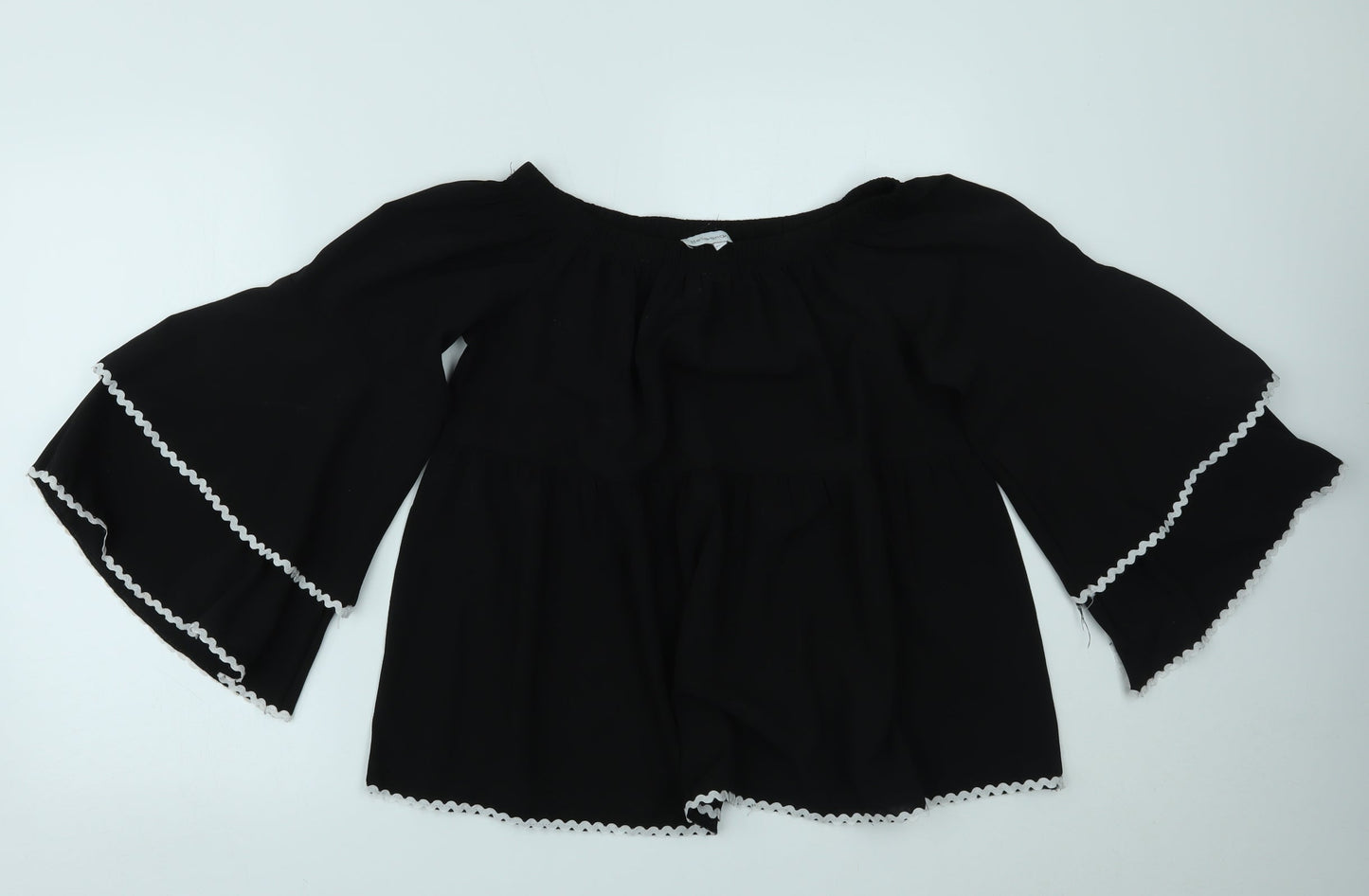 Bella and Blue Womens Black   Basic Blouse Size M