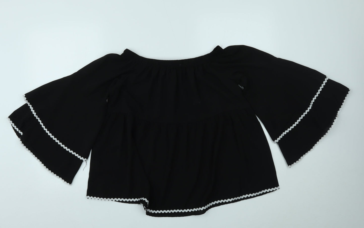 Bella and Blue Womens Black   Basic Blouse Size M