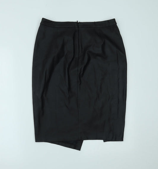 Oasis Womens Black   Straight & Pencil Skirt Size 10