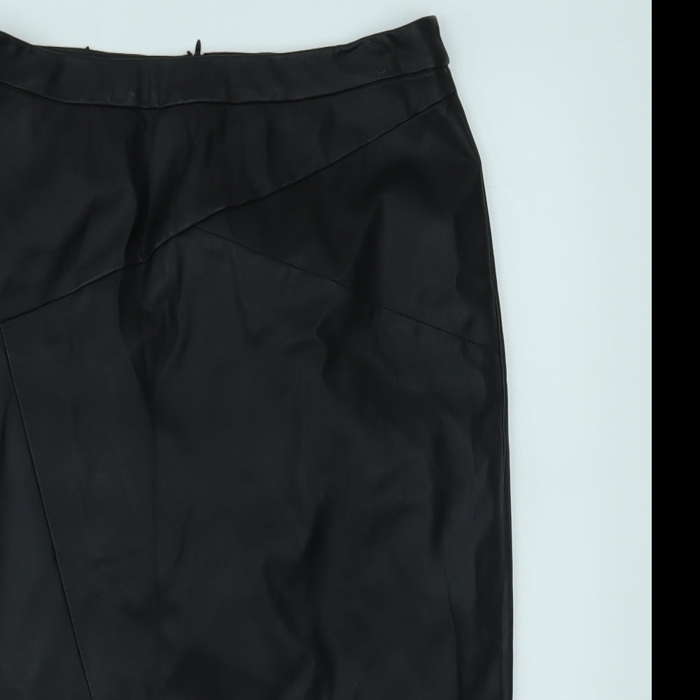 Oasis Womens Black   Straight & Pencil Skirt Size 10