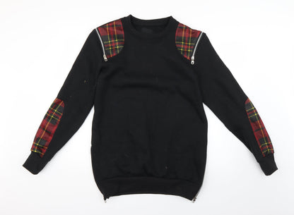 terance kole Mens Beige Check  Pullover Jumper Size L