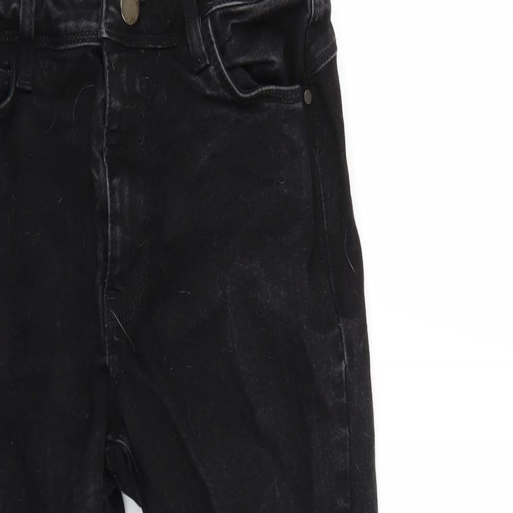 Denim & Co. Womens Black   Skinny Jeans Size 12 L22 in