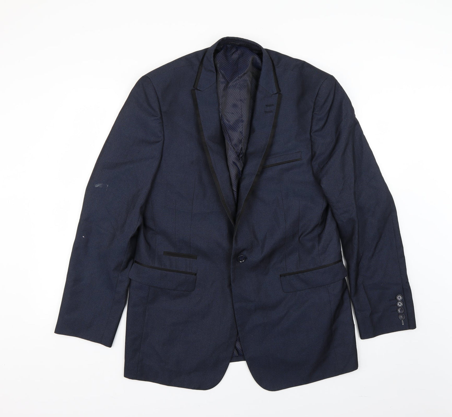 Mens UK Size L Preworn Regular Blue Suit Jacket