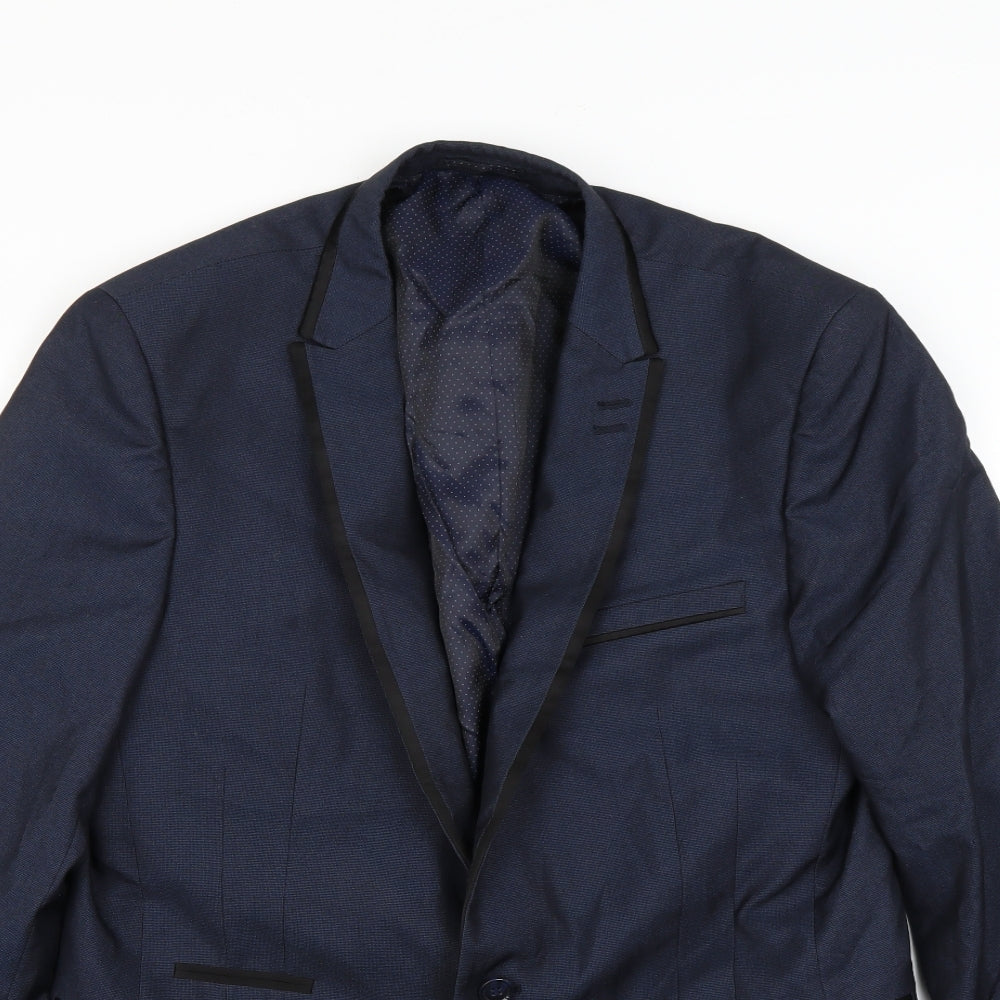Mens UK Size L Preworn Regular Blue Suit Jacket