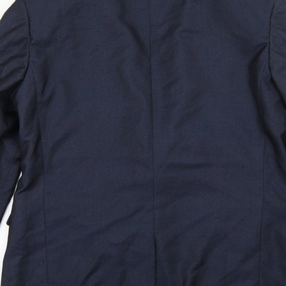 Mens UK Size L Preworn Regular Blue Suit Jacket