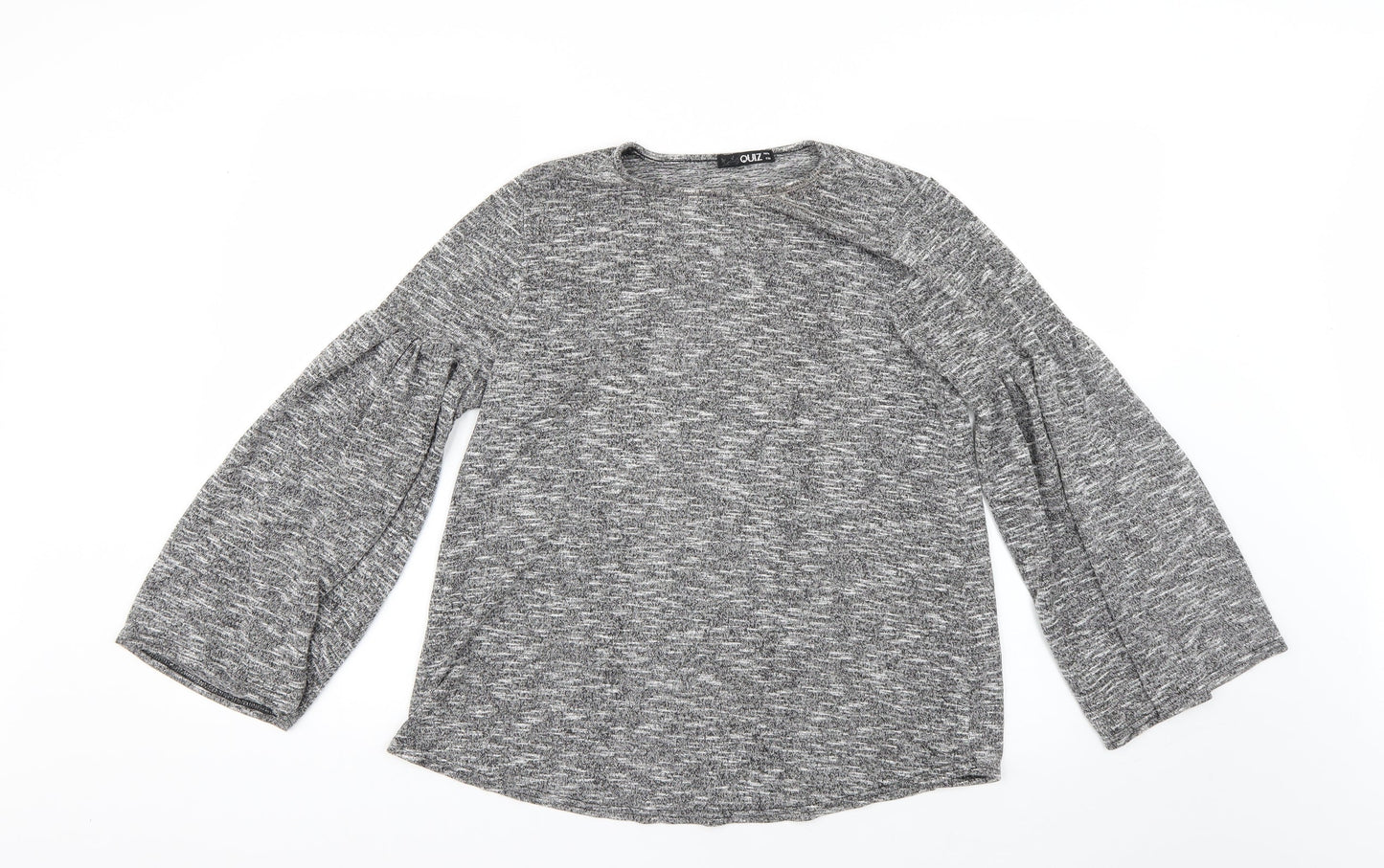 Womens UK Size 10 Quiz Grey Pullover Jumper