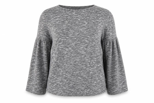 Womens UK Size 10 Quiz Grey Pullover Jumper