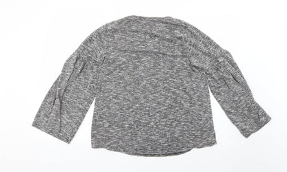 Womens UK Size 10 Quiz Grey Pullover Jumper