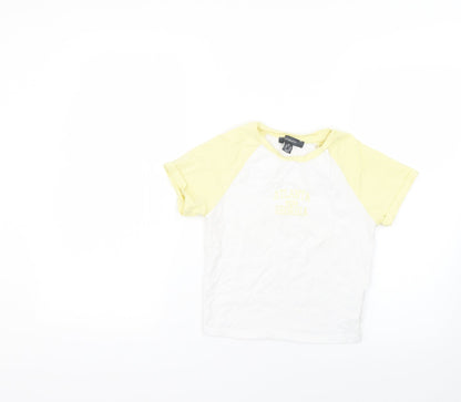 Primark Womens Multicoloured   Basic T-Shirt Size 6