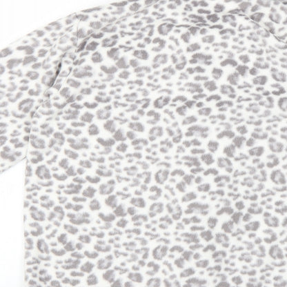 George Womens Grey Animal Print  Top Pyjama Top Size 10
