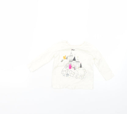 Marks and Spencer Baby White   Basic T-Shirt Size 6-9 Months