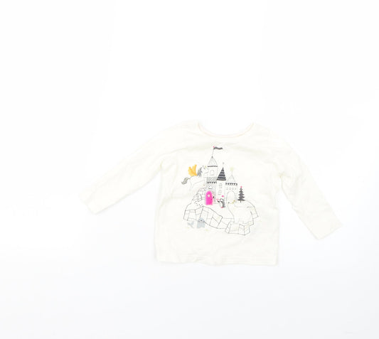 Marks and Spencer Baby White   Basic T-Shirt Size 6-9 Months