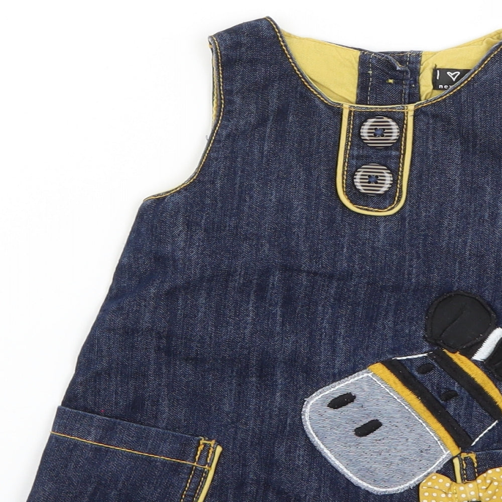 NEXT Baby Blue   Dungaree One-Piece