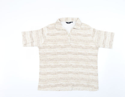 isle Mens Beige    Polo Size XL