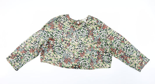 Womens UK Size XL H&M Multicoloured Basic Blouse