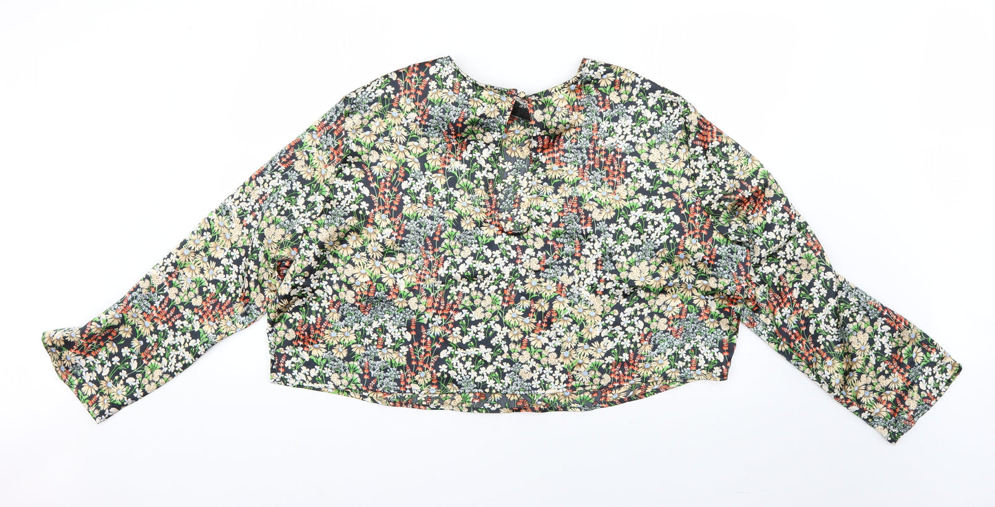 Womens UK Size XL H&M Multicoloured Basic Blouse