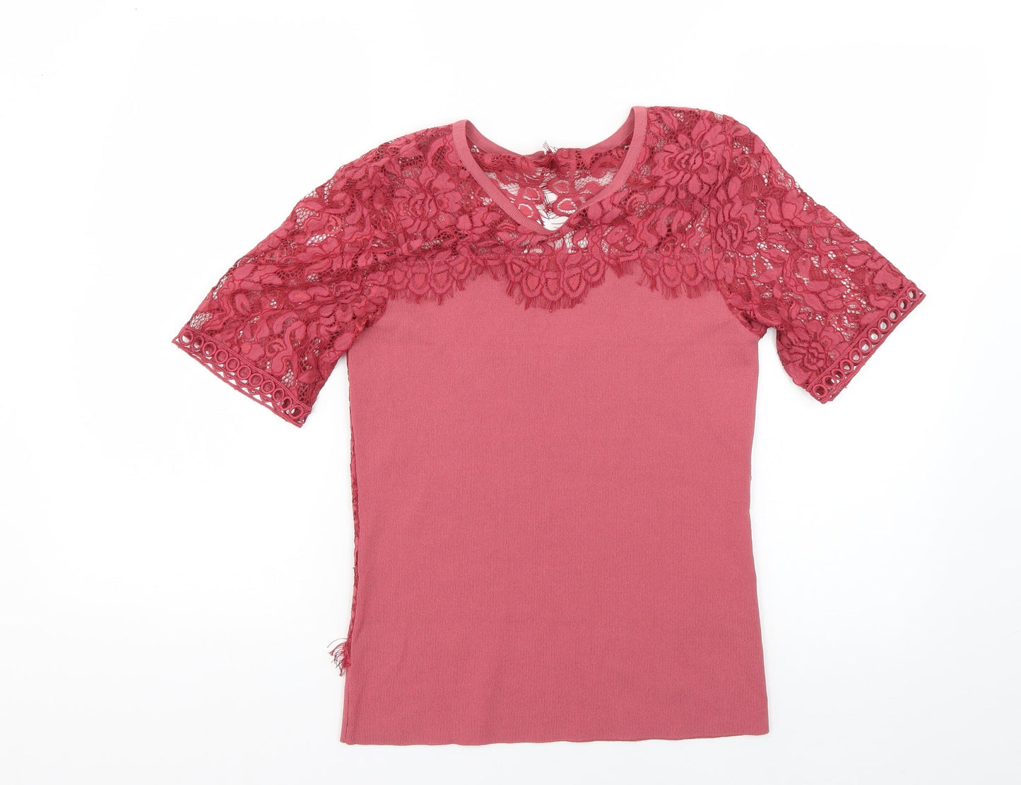 Womens UK Size 10 NEXT Red Basic Blouse