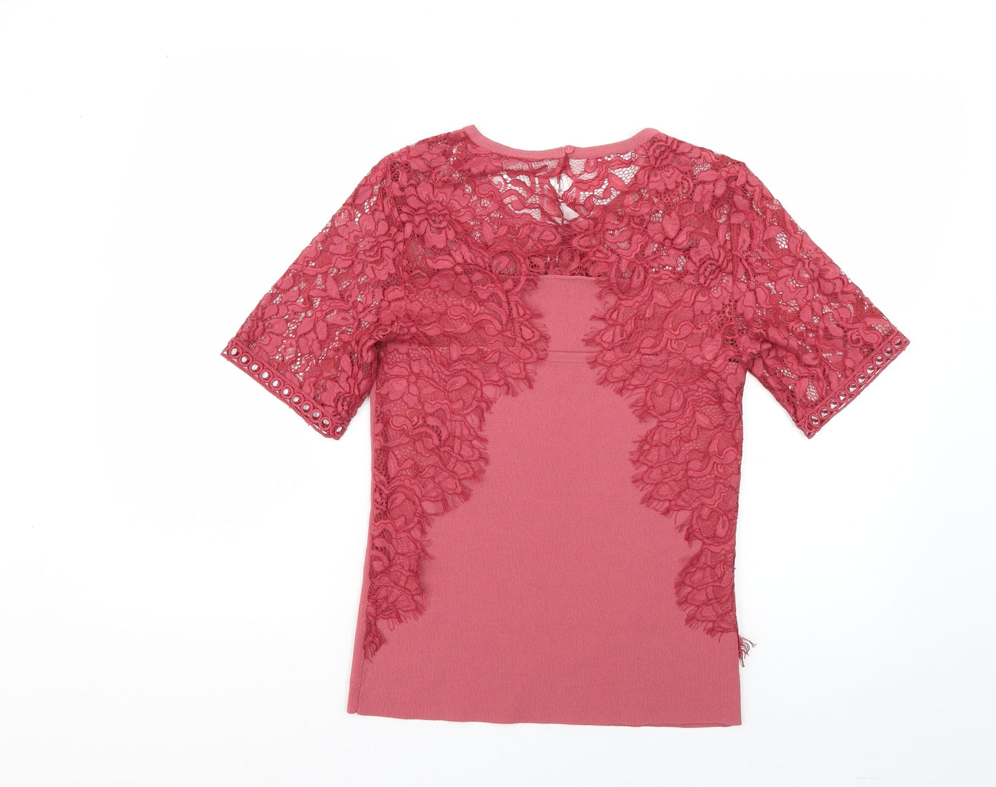 Womens UK Size 10 NEXT Red Basic Blouse