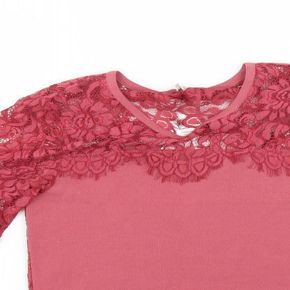 Womens UK Size 10 NEXT Red Basic Blouse