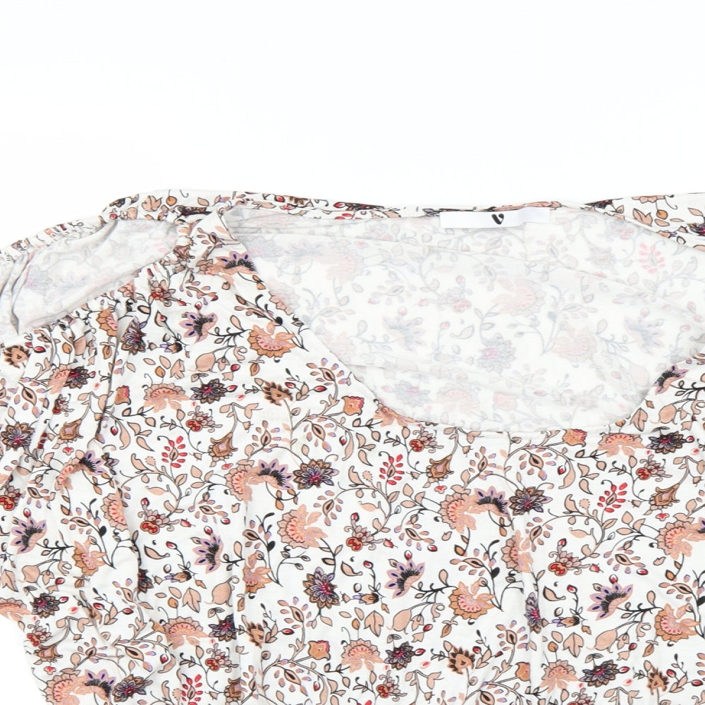 Womens UK Size 14 Very Multicoloured Basic Blouse