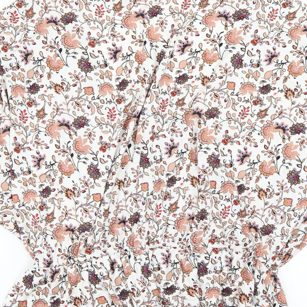Womens UK Size 14 Very Multicoloured Basic Blouse